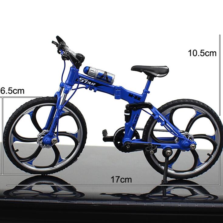 Mini 1:10 Alloy Bicycle Model Diecast Metal Finger Mountain Bike Racing Toy Bend Road Simulation Collection Toys For Children