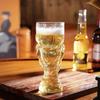 2Pcs Soccer Beer Glass, Large Capacity, Trophy Shaped Pint Mug, Classic Replica Beer Stein for Pub Home Bar Party, Sports Fan Gift