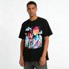 Warm Parent-Child Baby-Holding Snow Mountain Sunset Print Top Pure Cotton T-shirt
