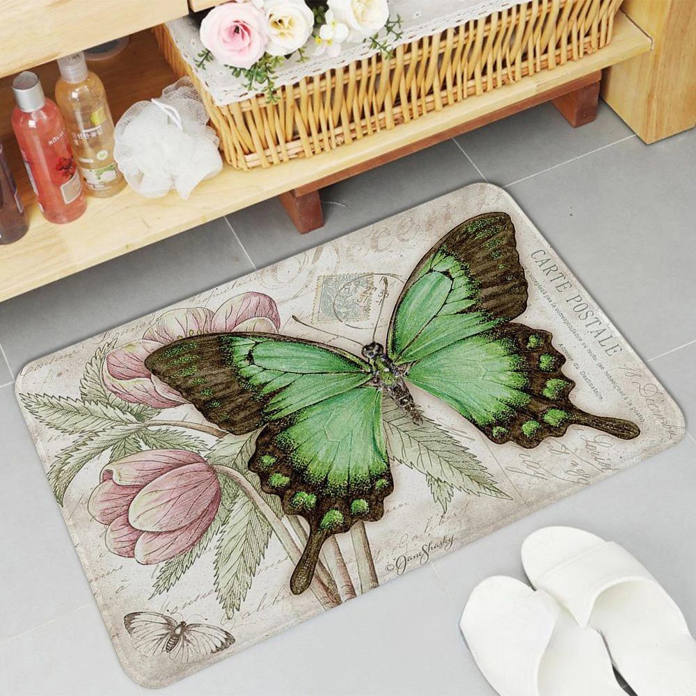 Flower Mat Pastoral 3D Door Floor Rug Anti-slip Home Hallway Bedroom Entrance Carpets Washable Bathroom Porch Decorative Doormat