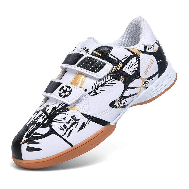 Futsal Crianças Sapatos de Futebol Indoor Antiderrapante Profissional Chuteiras de Campo Original Tênis Infantil Partida Rápida