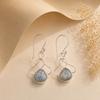 Natural Dendritic Opal Gemstone 925 Sterling Silver Designer Earrings 1.50" For Birthday Gift EE-2-19