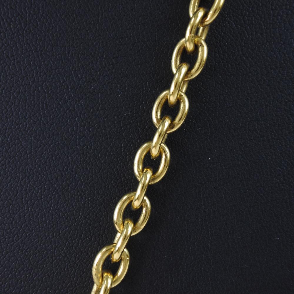 CHANEL COCO Mark Necklace Matelasse vintage gold Plated Gold 65.5g Women Used