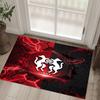 Stade Rennais FC Design Crystal Velvet Carpet Cozy Non?Slip Printed Rug For Bedroom Living Room Entrance