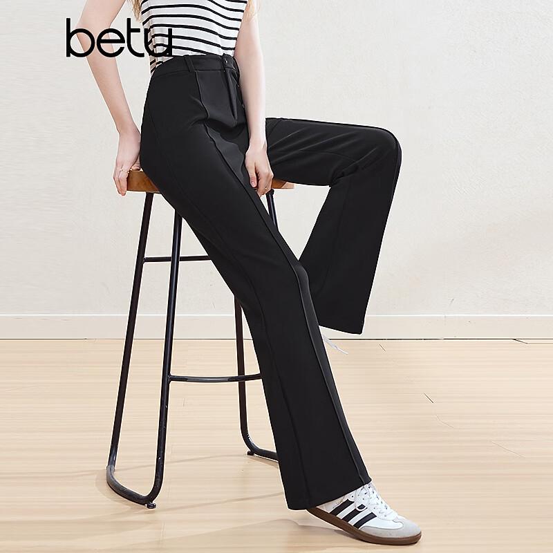 Betu Women's High-Waisted Slim Fit Flared Casual Pants
