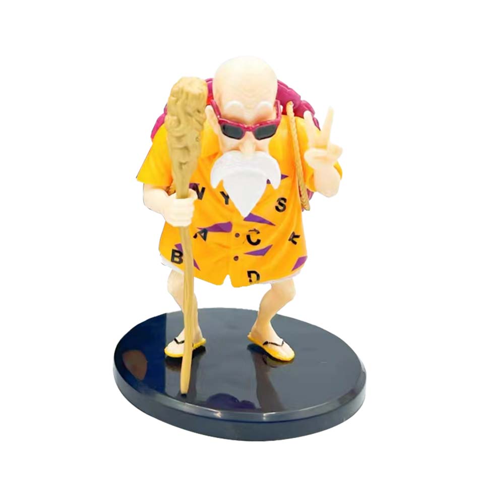 Dragon Ball Z Anime Figure Biye gesture lecherous Master Roshi Kame Sennin PVC Collection Decoration Action Figurine Toy Gift