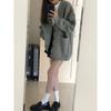 Koreanischer Strickpullover Damen Herbst Winter Oberbekleidung Lockerer Cardigan Mantel Lässige Übergroße Strickjacke