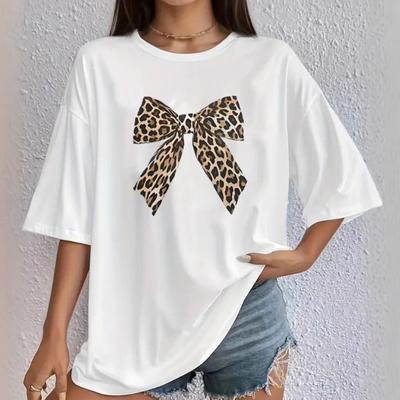 Summer Women's Short Sleeve T-shirt Pattern Print Fashion Casual Round Neck Comfortable Women's Short Sleeve T-shirt