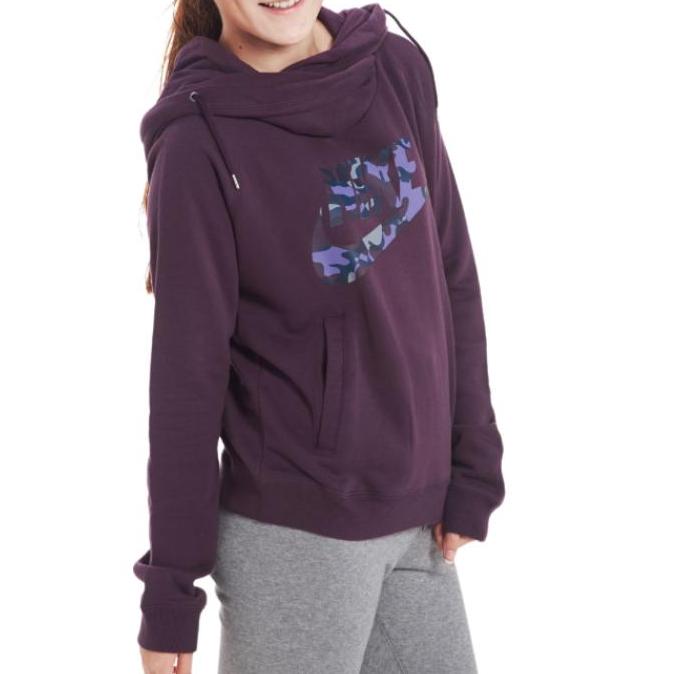 Nike Sweatshirts Women s Purple Hooded Moderate 684147-507 XL