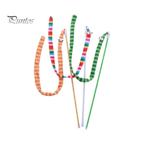 

Интерактивная игрушка-палка для кошек, играющая палочка-дразнилка с хрустящими колокольчиками, устойчивая к царапинам, устойчивая к укусам, милый мультфильм, избавляющая от скуки, мягкая палочка для кошек