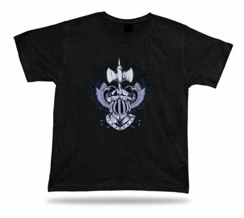 Tshirt Tee Shirt Birthday Gift Idea Loyalty Courage Armor Helmet Knight Emblam 4XL