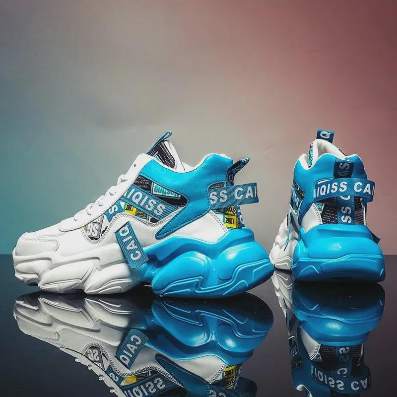 Men’s High-Top Thick-Soled Sneakers: 2024 Autumn/Winter Youth Sports Casual Shoes