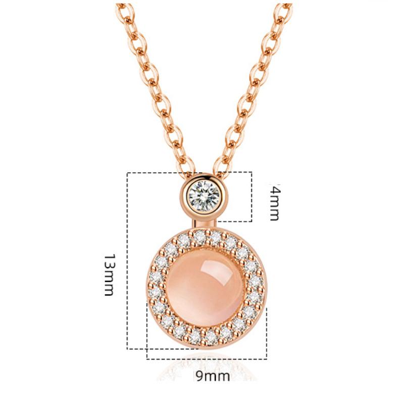 Collier pendentif rotatif œil de chat, nouveau bijou