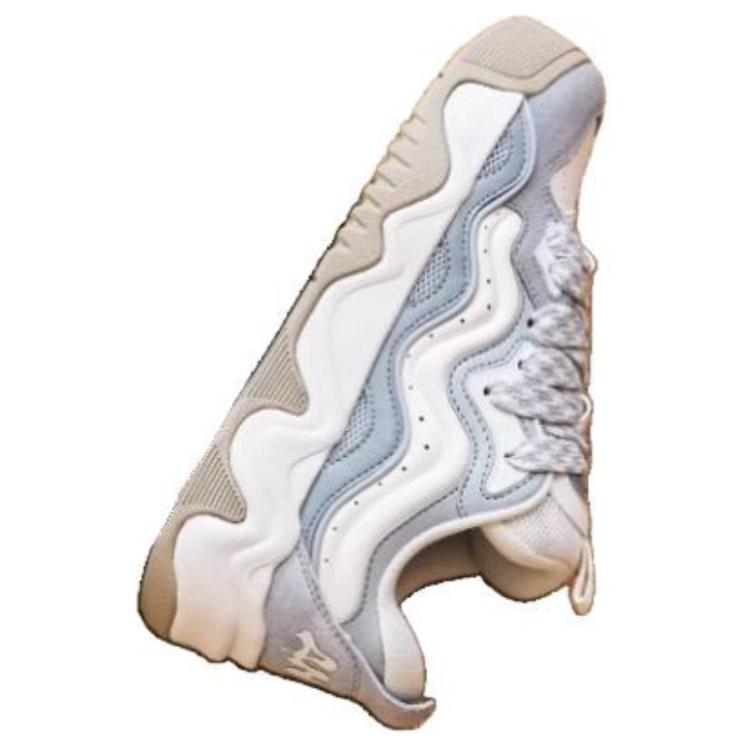 New Anta Wave Wave Anti-Slip Wear-Resistant Low-Top Skateboard Shoes Women's White Gray 122438095-1
