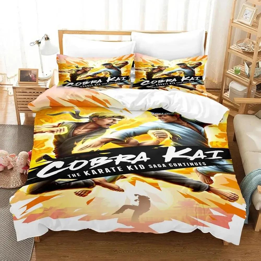 Karate Kid Bedding Set Boys Girls Twin Queen Size Duvet Cover Pillowcase Bed Kids Adult Fashion Home Textileextile
