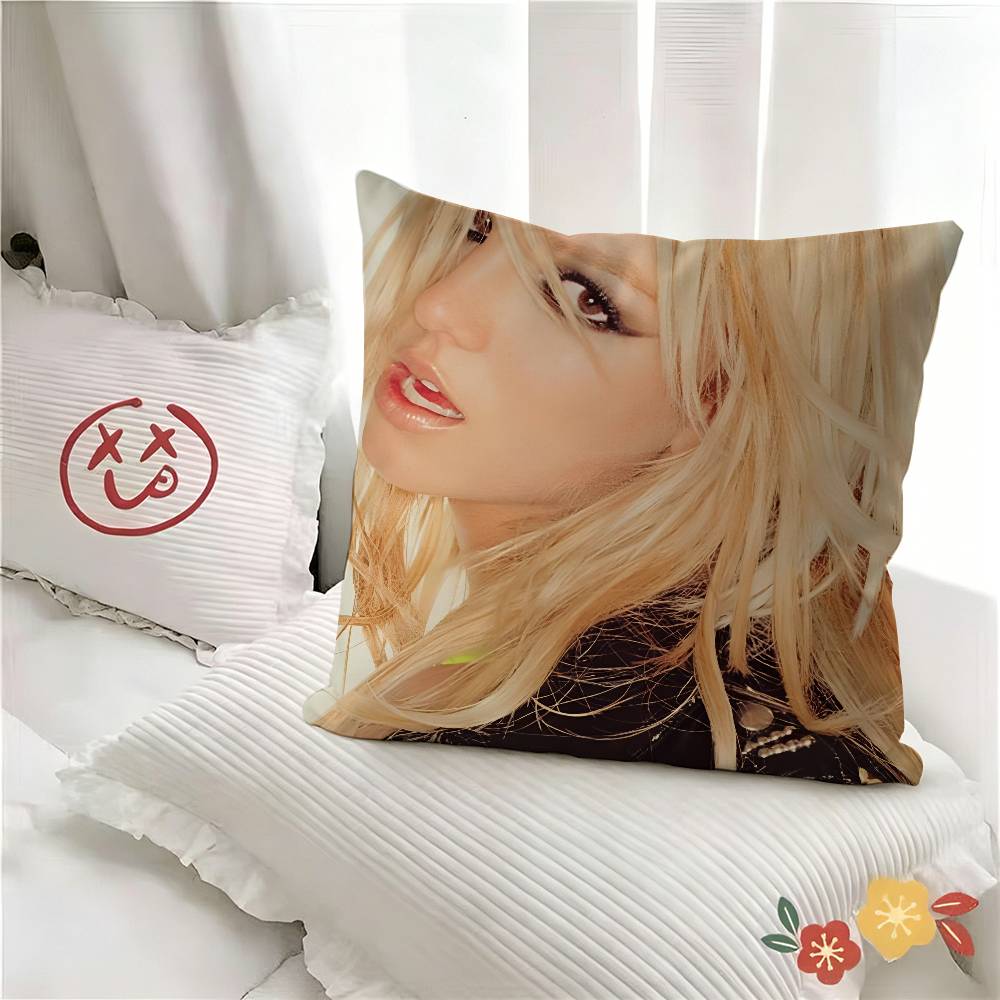 pc Pop Superstar BBritney Spears Pillow Case Fashion Square Pillowcase Bedroom Sofa Room Ins Decoration Leisure
