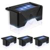 Solar-LED-Lichter für Garten, Treppen, Terrasse, Zaun, Set 4 Stück