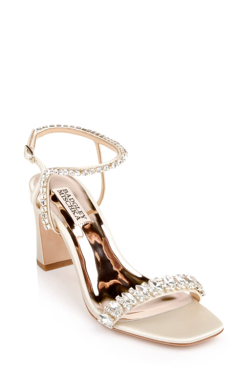 

Жіночі босоніжки Marilee на підборах Badgley Mischka, колір слонової кістки, 7,5