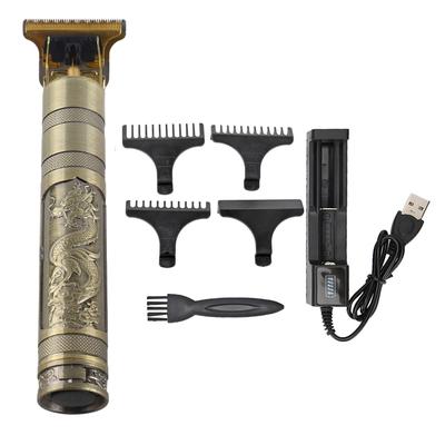 Hair Clipper USB Fashionable Vintage Electric Clipper Hair Trimmer for Home SalonT2 USB Battery