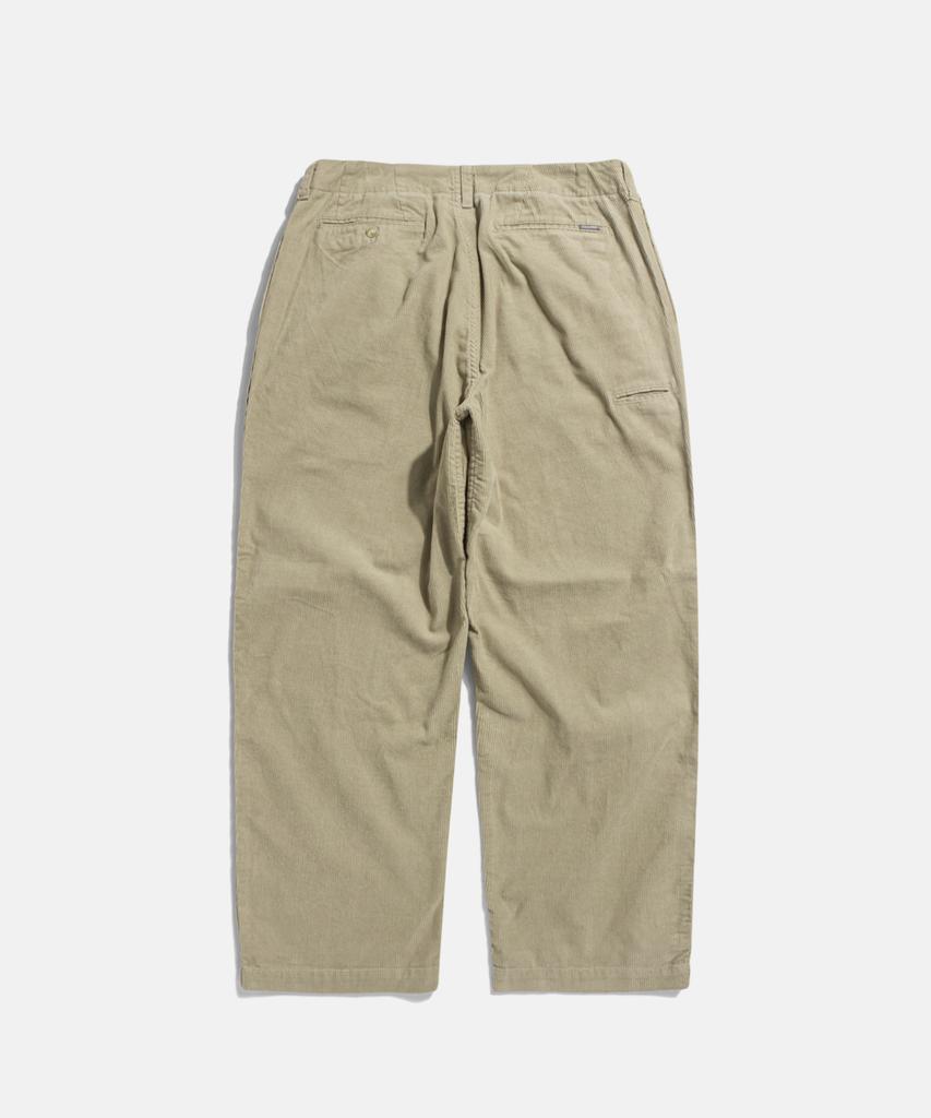 ESPIONAGE Corduroy Officer Pants Bone Beige