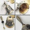 WTEMPO 1PC Retro Handcrafted Metal Cranked Bell Perfect for Dining Room Service and Wedding Christmas and Eid Celebration Bell Teasing Pet Bell