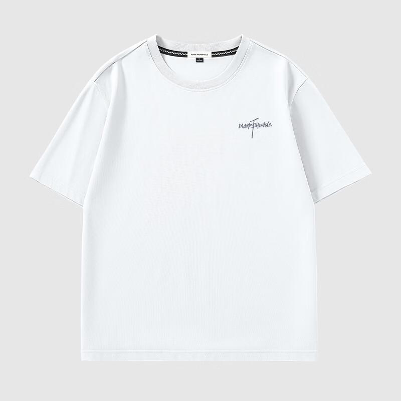 Mark Fairwhale Men's Letter Print Ice Cotton Short Sleeve T-Shirt