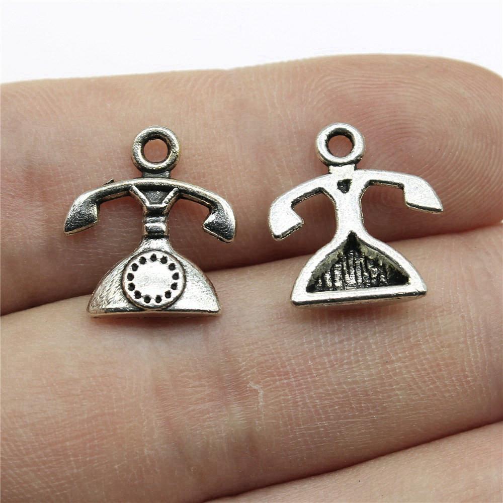 

Подвески для мебели Подвеска для девочек Ювелирные изделия оптом Новые в фурнитуре A24-10pcs-16x14mm