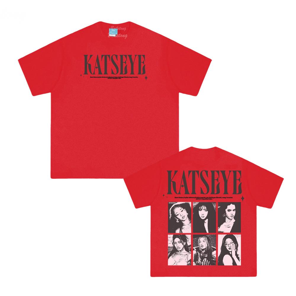 KATSEYE Beaubiful Chaos 2026 Girl Group Tee Harajuku 100% Cotton TEE O-neck Clothing High Quality Tops