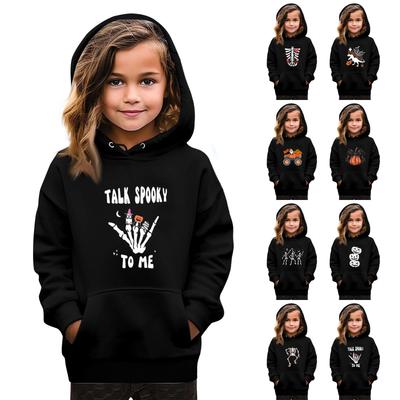 Sweatshirts For Teen Girls Hoodies Long Sleeve Drawstring Pullover Cute Oversized Hoodie Halloween Day