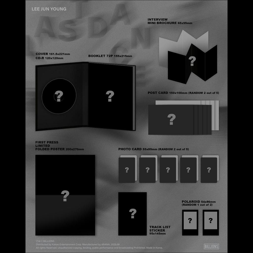 LEE JUN YOUNG (UKISS) - LAST DANCE Album + Free Gift