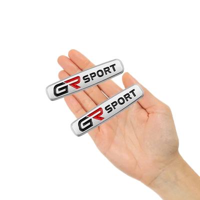 3D Car Sticker Logo Metal Alloy Labeling Emblem Badge Decals for Toyota Sport GR Sport C-HR RAV4 Avensis Prado Auto Accessories