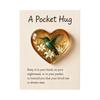 Handmade Heart Resin Charm Miniature Bird Ornament with Gift Card For Christmas Decorations Holiday Gift Exchanges P9YB