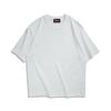 Solid Color Women's Summer Drop Shoulder T-shirt, Plus Size, Loose Fit, Double Gauze, 260g, Hong Kong Style.