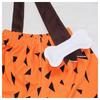 Fred Flintstone Kids Costume Set Halloween Role Play Shorts Outfit Orange