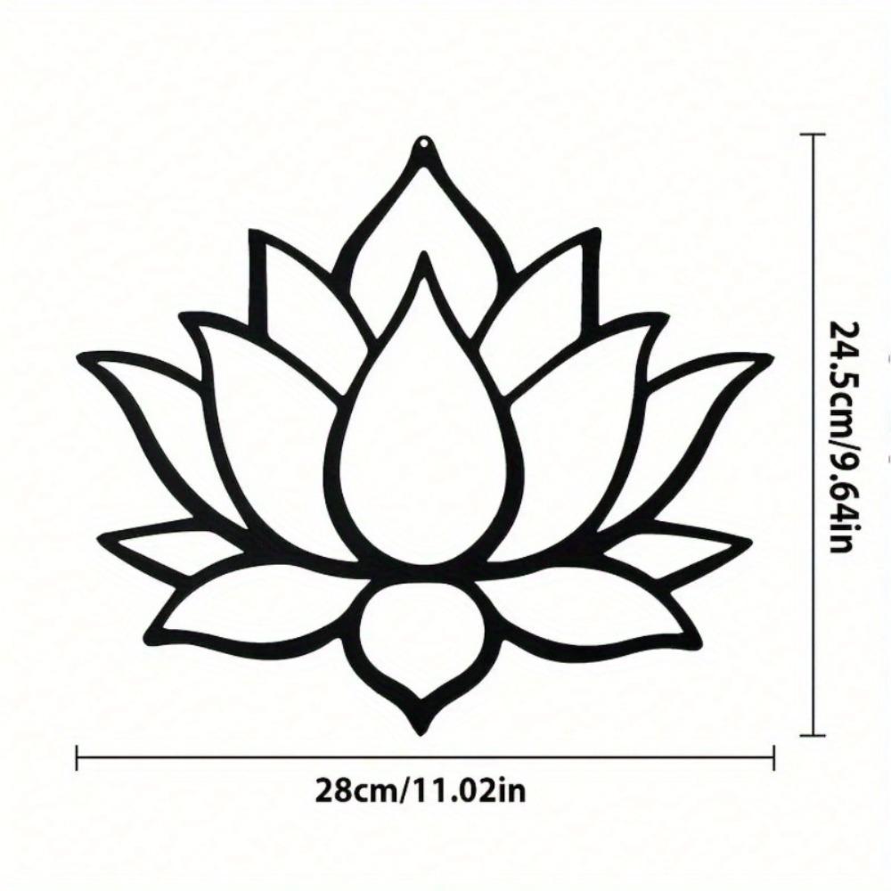 

Iron Lotus Flower Metal Wall Art Indoor Home Bedroom Decor Sculpture TY3594-01