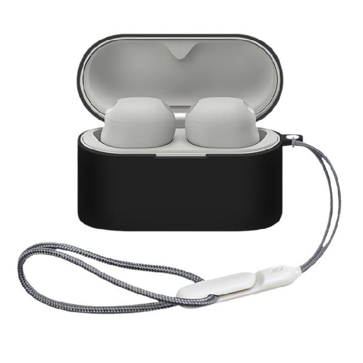 

Soft Case with Detachable Rope Ergonomic Comfort Thin Silicone Skin Dustproof & Water Resistant for WF-1000XM6 чорний