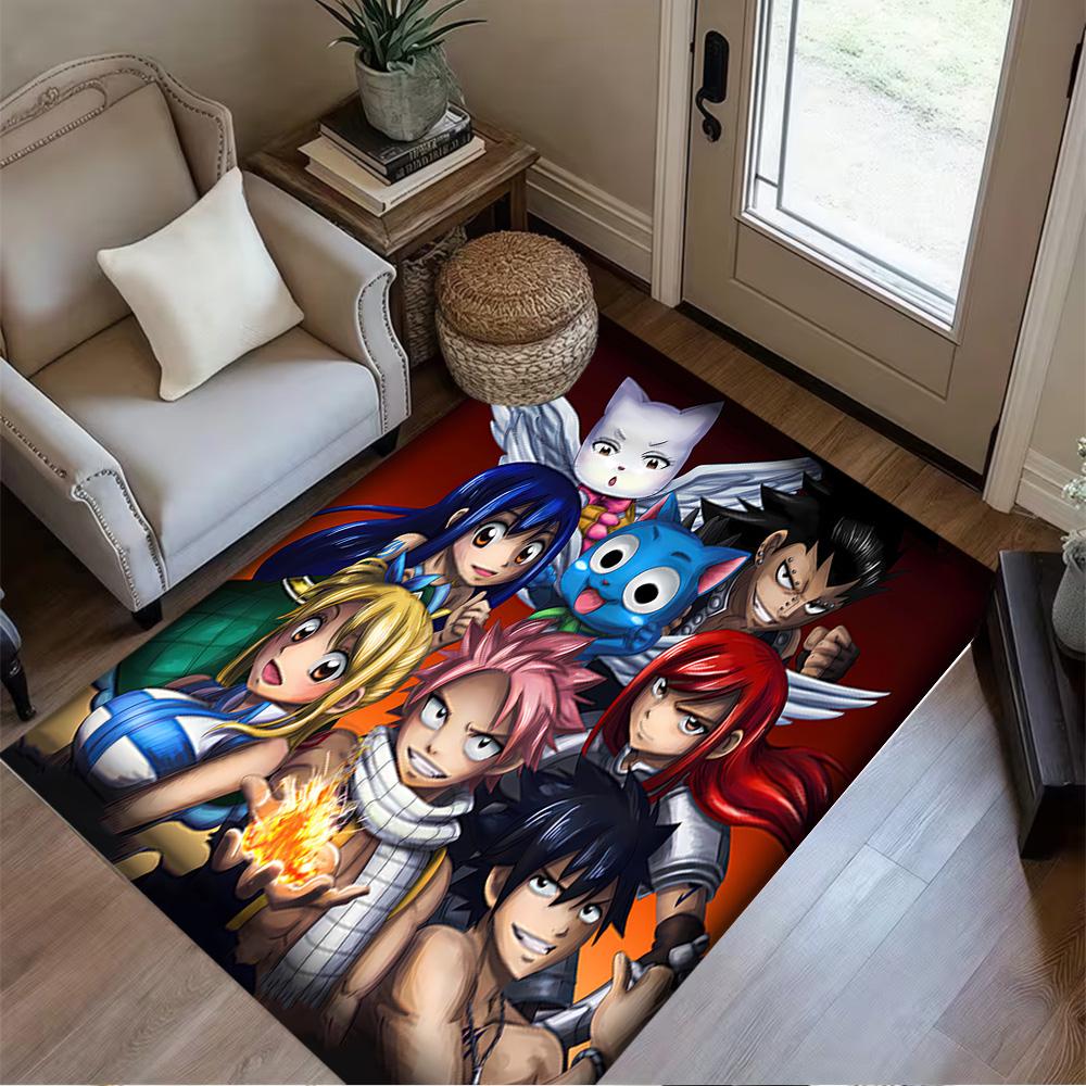 Fairy Tail Adventure Floor Rug Office Rug Design for Study Room Hallway Dormitory Foyer Anti-slip Rug Office Home Decor