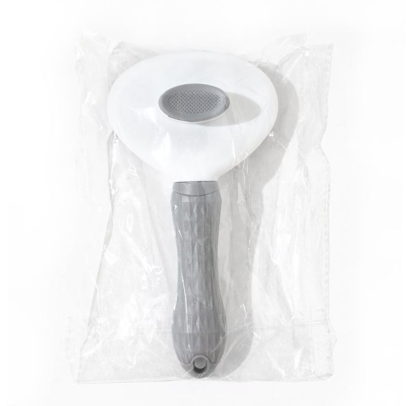 Selbstreinigende Bürste für Haustiere Spot Edelstahlnadel weicher Griff Stahlbürste Katze loses Fell Katzenbürste Zubehör