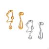 Asymmetrical Water Drop Earrings Stud Irregular Jewelry for Party