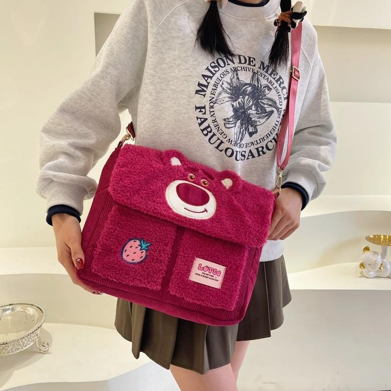 Hopps Judy Lotso Nick Wilde Plush Cartoon Shoulder Bag With Inner Storage