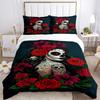 3pcs Sugar Skull Duvet Cover Set, Soft Comfortable Duvet Cover,Guest Room (1*Duvet Cover + 2*Pillowcase, Without Core) yy251104162