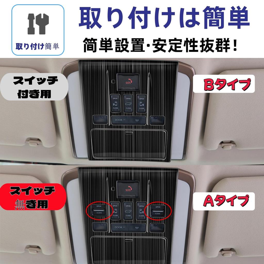 Glealcco Compatible with New Alphard/Vellfire 40 Series Accessories Overhead Console