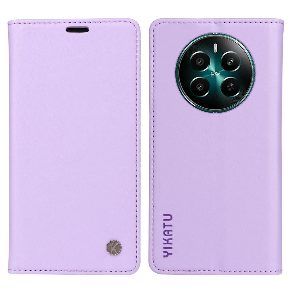 YIKATU YK-001 For Realme 12 4G/12+ 5G Case Magnetic Closure Leather Phone Case