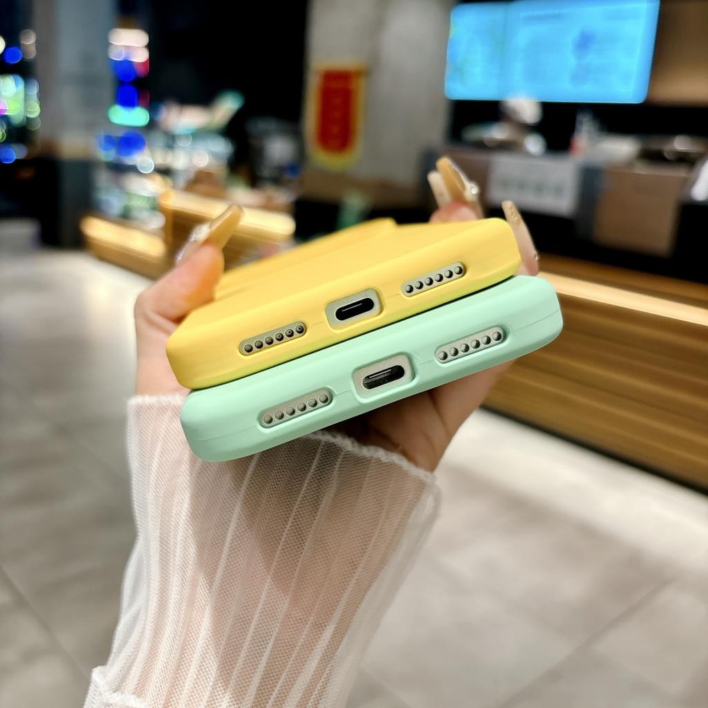 Official Liquid Silicone Fluorescence Candy Color Phone Case For iPhone 17 Air Pro Max Original Colorful Shockproof Bumper Cover