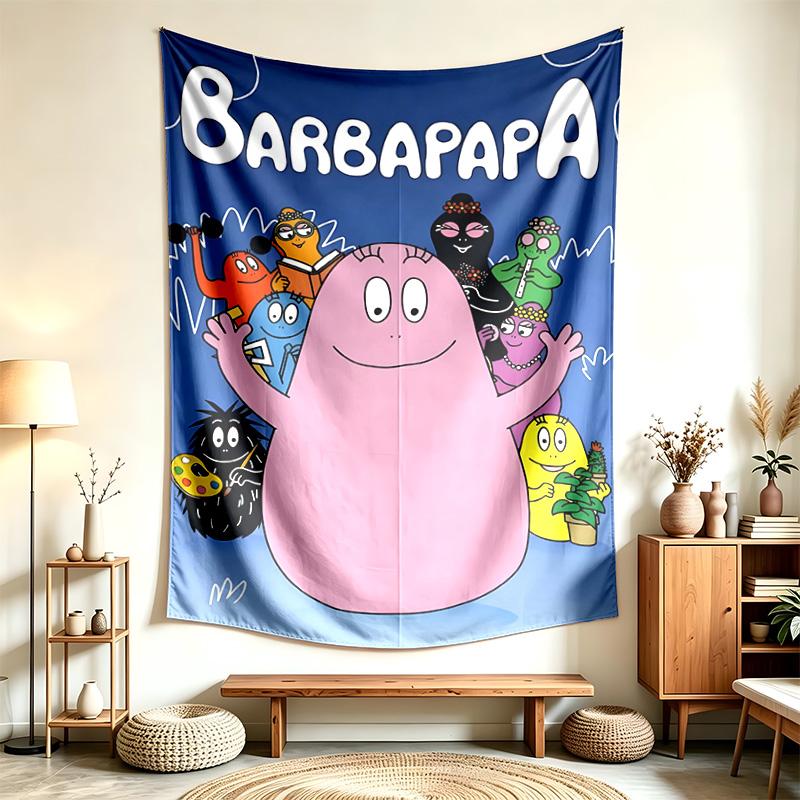 Les Barbapapa (14) Tapestry Suitable For Decorating Homes Dorms And Bedrooms Soft To The Touch And A Perfect Gift For Friends And Family