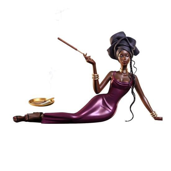 Figurine Dame Porte-encens Résine Sculpture Féminine Élégante Porte-bâtonnet d'encens Support d'encens Décoratif pour Décoration Maison Bureau Idée Cadeau Pendaison de crémaillère