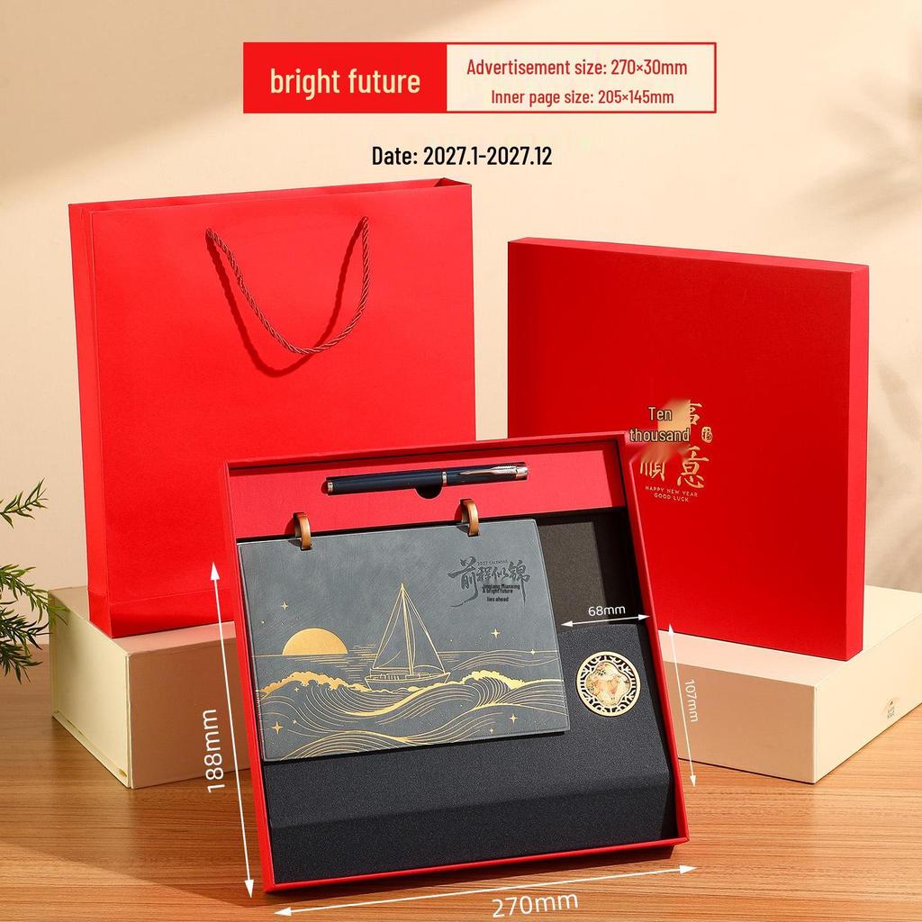 2026 Cartoon Desk Calendar: Cute, Creative Lace Memo with Monthly Punch-In Features for Enterprise Advertising