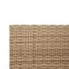 L shaped garden sofa set with table and cushions beige poly rattan