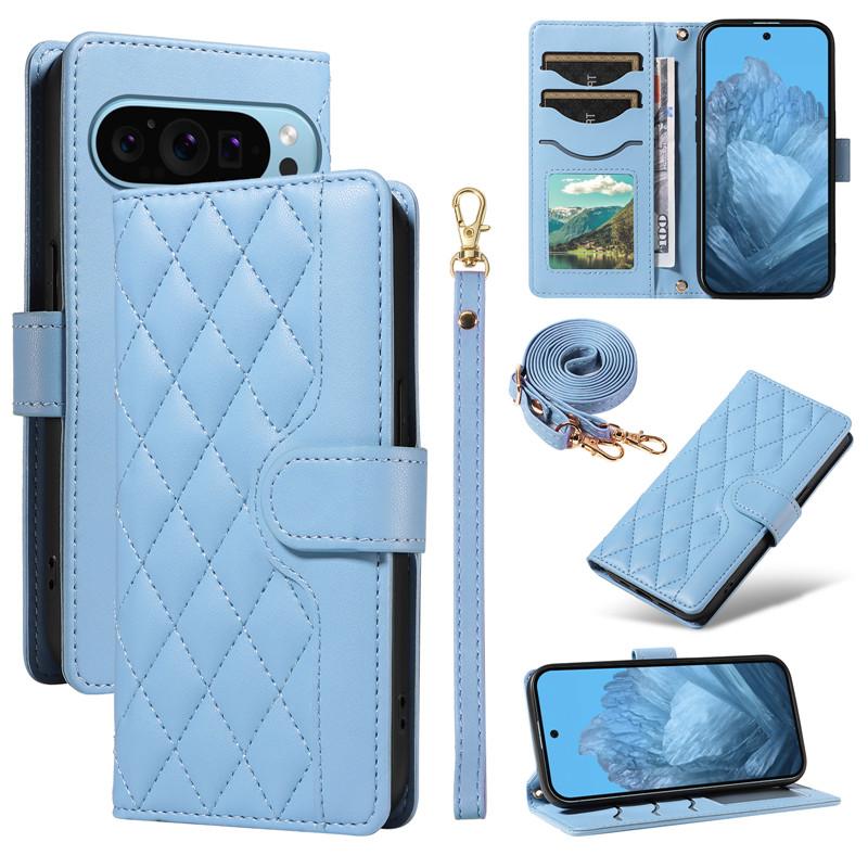 Lanyard Leder Geldbörse Karten Handyhülle für Google Pixel 9 Pro XL 9A 8 8A 7 7A 6A Pixel9 Pixel8 Pixel7 Umhängetasche Klapphülle