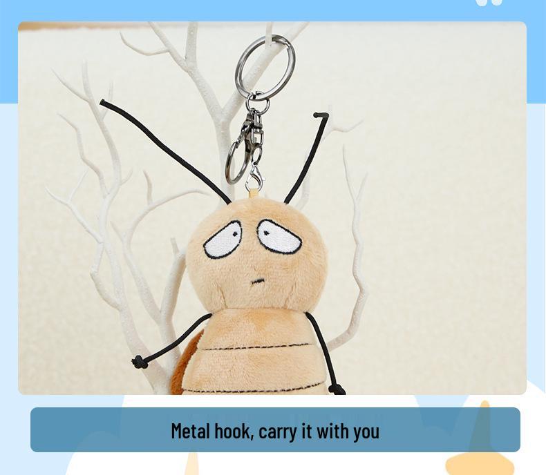 Adorable Cockroach Plush Toy - Cute Dorky Bread Design, Perfect Birthday Gift